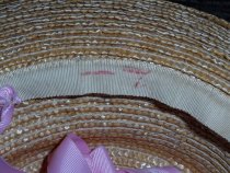 Straw Hat with Cherries